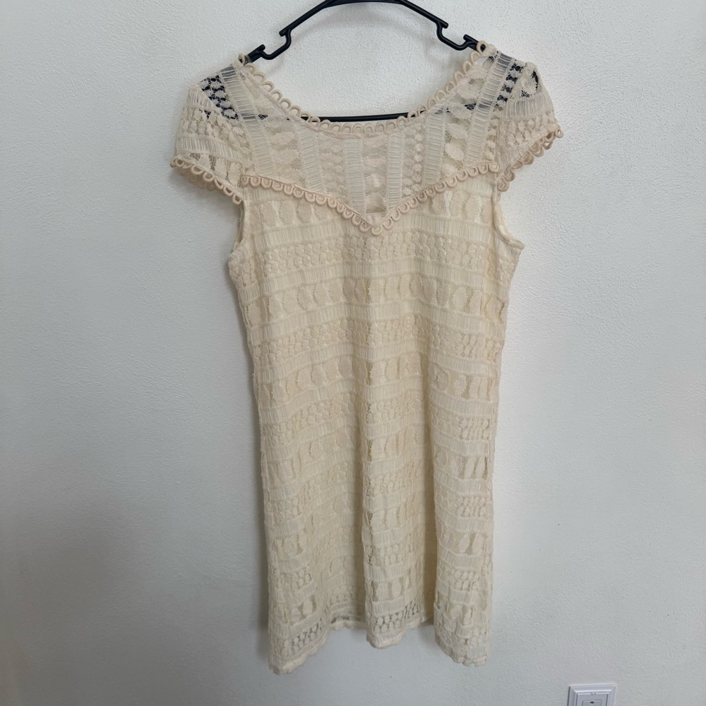 Charlotte Russe Cream Lace Mini Dress - Picture 2 of 9